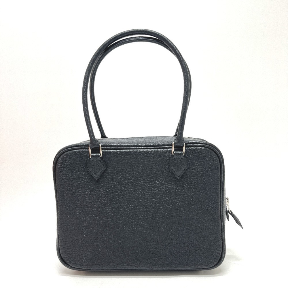 HERMES H086559CK Plume Mini Black Bag Handbag Chevre Mysore Women's Noir